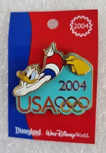 DISNEY WDW/DLR CAST MEMBER OLYMPIC 2004~ DONALD DIVING LE PIN~FREE SHIPPING! - Picture 1 of 6