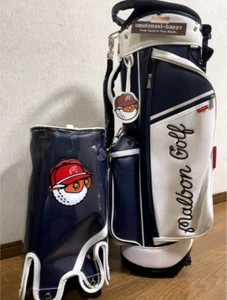 Malbon Caddie Bag, 3 Colors Unisex JP Navy Brown Green with 2 hood covers - Picture 1 of 19