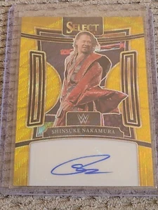 2024 Panini Select Shinsuke Nakamura Gold Wave Auto 4/5 SG-SHN - Picture 1 of 10