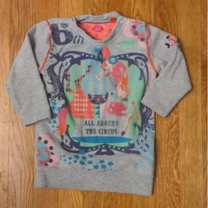 CakeWalk Baby Girl Toddler Sweater Dress 12 - 18m Circus Horses Made in Turkey - Picture 1 of 6