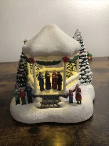 Figurina Teleflora Thomas Kinkade 2023 dolci suoni di Natale illuminata - Foto 1 di 13