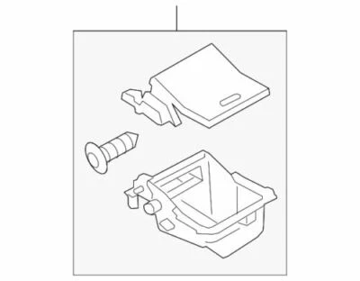 Bandeja de consola original Ford Explorer Police Interceptor 2016-2019 GB5Z-7804608-EB Foto 1 de 2