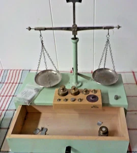 Antique Gold Dental Balance Scale Made In West Germany - Picture 1 of 8
