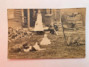 C.1900 To 1920 Rppc Picture Postcard, Family Homestead - Picture 1 of 2