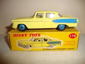 DINKY TOYS 179 STUDEBAKER PRÄSIDENTENLIMOUSINE - TOP in OVP - Bild 1 von 12