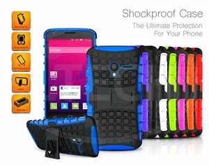 Case For LG K8 (2016) Shockproof Armour Rugged Grip Protection Case Cover - Picture 1 of 37