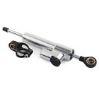 Universal Motorcycle Steering Damper Stabilizer Adjustable Aluminm Alloy Silver