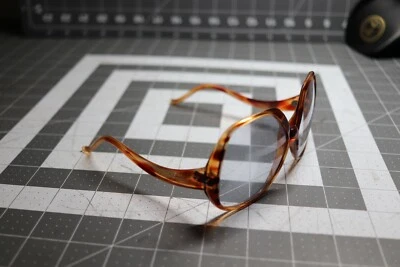 Винтажная черепаховая прозрачная пластиковая большая оправа для очков с полным ободком французская женская - Изображение 1 из 4