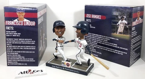 2021 MAHONING VALLEY SCRAPPERS FRANCISCO LINDOR JOSE RAMIREZ DUAL SGA BOBBLEHEAD Cover