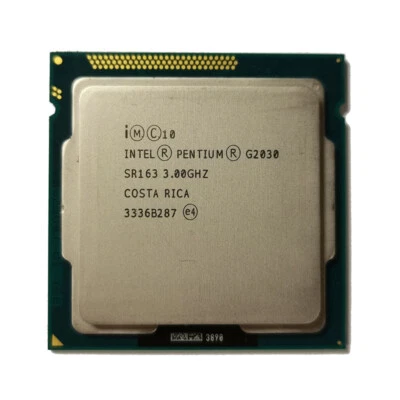 Intel Pentium G2030 SR163 3 GHz Dual Core CPU Proessor Socket LGA 1155 3MB - Image 1 of 2
