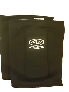 Volleyball Knee Pads Contoured- Athletic Works-Soft Pads -Black- 1 Pair-NEW - Picture 1 of 1