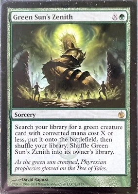 Magic the Gathering (MTG) Green Sun's Zenith Mirrodin Besieged - Image 1 of 4