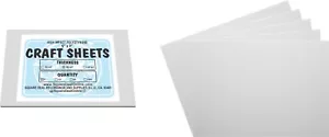 Hojas artesanales de poliestireno Plasticard flexibles blancas - 5"x7" - 0,040" de espesor - Paquete de 5 - Imagen 1 de 1