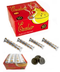 100% NATURAL CHARCOAL CUBES FOR SHISHA HOOKAH INCENSE BBQ COAL 80 SWIFT LITE UK