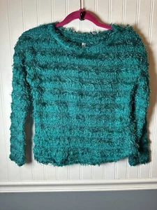 Xhiliration türkisfarbener flauschiger Pullover Gr. 10/12  - Bild 1 von 4