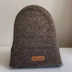 COLUMBIA PHG Roughtail Beanie Marled grigio maglia logo OS nuovo senza etichette - Foto 1 di 8