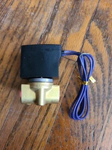 CE. Solid 1/4" Brass Electric Solenoid Valve 12V DC Normally Closed Air Water - Picture 1 of 3