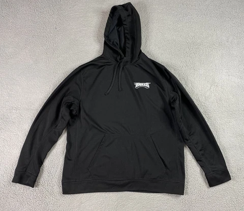 Philadelphia Eagles Sweatshirt Men Extra Large Black NFL Dunbrooke Hoodie Logo Cover
