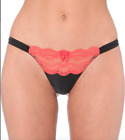 Myla Isabella Thong Blackcoral Red Size M Nwt 90