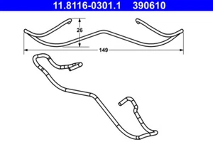 FRONT SPRING BRAKE CALIPER FITS: FORD MONDEO 1.8 TD/1.6 I 16V/1.8 I 16V/2.0 - Picture 1 of 4