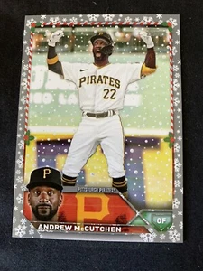 2023 Topps Holiday Andrew McCutchen Metallic Snowflake Pittsburgh Pirates #H44 - Picture 1 of 1