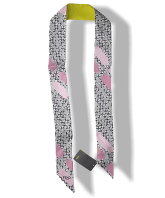 Pañuelo Fendi Anís/Rosa Estampado Twillino Zucca Bandeau Foto 1 de 4
