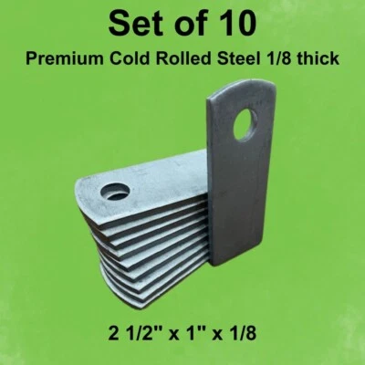 Long Steel Tabs, Thick Tabs 2 1/2" x 1" x 1/8"Mounting Brackets, RZR - Image 1 of 2