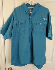 Columbia, Men's PFG shirt, Blue, Size 2XL - Picture 1 of 2