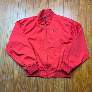 Vintage PGA Tour Jacket Mens Size XL Full Zip Windbreaker Red 90s - Picture 1 of 7