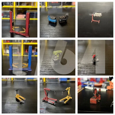Diorama 1/64 Garage Prop Model Maintenance Workshop Tool Scene Model Accessories - Image 1 of 4