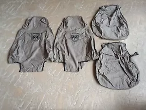 pontiac fiero gt cloth front seat covers beige. Embroidered fiero logo. 2 piece. - Picture 1 of 6
