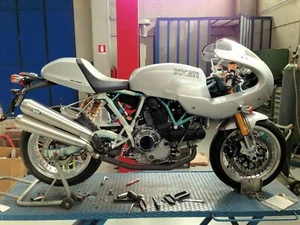 Ducati Sport Classic 1000 Silmotor Exhaust System Silencers Megaphone Mufflers - Picture 1 of 5