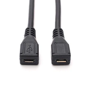 Micro USB Female To Female Extension Extender Data Sync Charging Cable Adapt ^❤ - Picture 1 of 4