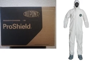 25 Stück DuPont ProShield Overall mit Kapuze und Bootie, PB122, M - 3XL SMS - Bild 1 von 9
