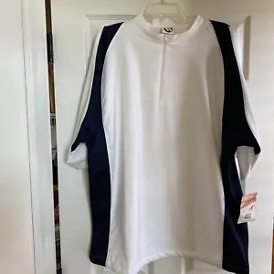 Worth Baseball Shirt Herren Large leicht 1/4 Zip Kurzarm windblau - Bild 1 von 10