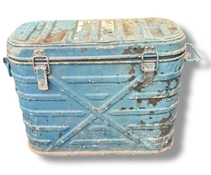 Contenitore refrigeratore vintage militare USA Lasko metallo conservazione alimenti guerra Vietnam - Foto 1 di 7