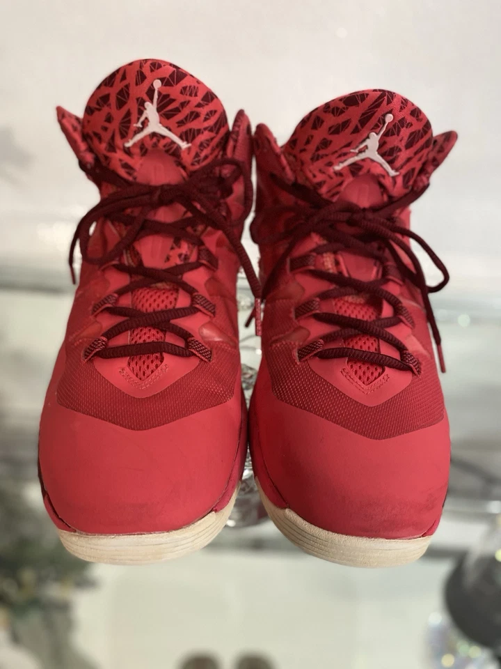 Jordan Super Fly 2 Fusion Red Team Rojo Blanco Camuflaje Zapatos de Baloncesto Raros Talla 9.5 Foto 1 de 4