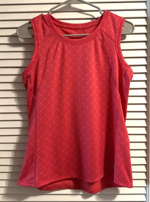 Camiseta sin mangas L.L.Bean Performance para mujer rosa estampado geométrico talla pequeña Foto 1 de 3