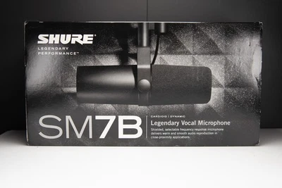 Shure SM7B Studio-Mikrofon Cardiod Dynamic Dynamisches Microphon Sprache Gesang - Bild 1 von 3