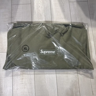 XL - XLARGE Supreme Box Logo Sudadera con Capucha (FW25) OLIVA SE ENVÍA Hoy EN MANO Foto 1 de 4