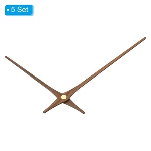 Clock Hands Kit, 5 Set Wooden Mechanism Clock Hand Parts for 14 Inch Clock, H1 ~ - Foto 1 di 5