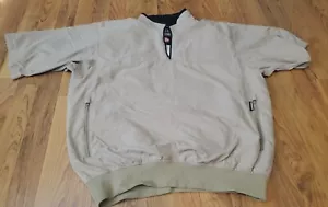 Zero Restriction Mens Short Sleeve M3 Windshirt Size M Tan Lightweight - Picture 1 of 5