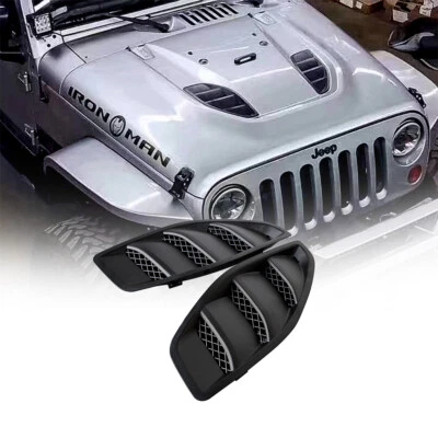Hood Air Vent Outlet Cover Trim for Jeep Wrangler JK 10th Anniversary 2007-2018 Foto 1 de 4
