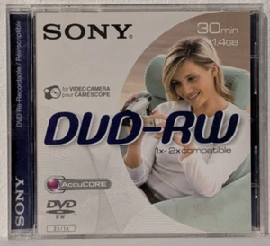 Sony DVD-RW DPW30A2 30 MIN Cámara de Video Práctica Videocámara Videocámara Mini DVD-RW DISCO NUEVO - Imagen 1 de 3