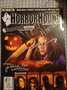 SIGNED JAIME LEE CURTIS CONVENTION MAGAZINE NOT IN PRINT HORRORHOUND WEEKEND - Picture 1 of 9