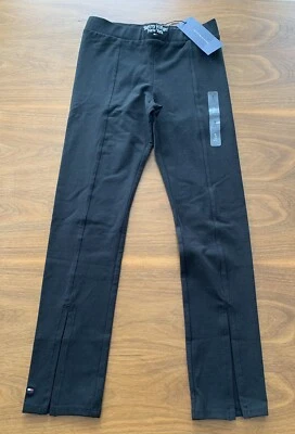 Calça Leggings Feminina Tommy Hilfiger Preta Tamanho P (6-7) Nova Com Etiqueta - Imagem 1 de 4