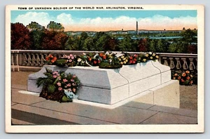 Postkarte Grab der unbekannten Soldaten des Weltkriegs, Arlington, Virginia  - Bild 1 von 2