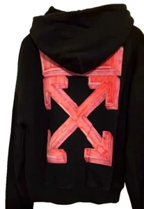 OFF-WHITE Sweatshirt MARKER OVER HOODIE (Black and Pink) Size S TOP!!! - Bild 1 von 12