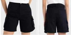 Damen Regular Cargo Shorts aus Baumwolle GR.40 schwarz NEU mit Etikett - Bild 1 von 4