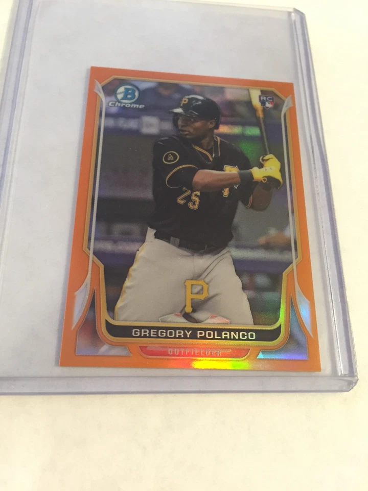 Bowman 2014 cromo mini refractor naranja novato Gregory Polanco ref rc/10 Foto 1 de 1
